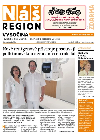 E-magazín Náš Region - Vysočina 29/2023 - A 11 s.r.o.