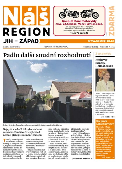 E-magazín Náš Region - Západ 29/2023 - A 11 s.r.o.