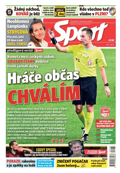 E-magazín Sport - 20.7.2023 - CZECH NEWS CENTER a. s.
