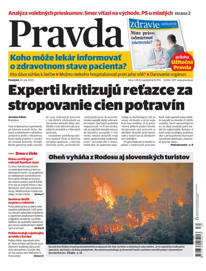E-magazín Denník Pravda 24. 7. 2023 - OUR MEDIA SR a. s.