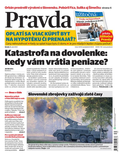 E-magazín Denník Pravda 26. 7. 2023 - OUR MEDIA SR a. s.