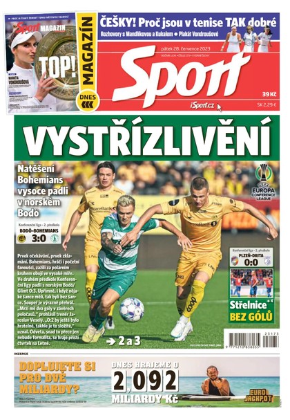 E-magazín Sport - 28.7.2023 - CZECH NEWS CENTER a. s.