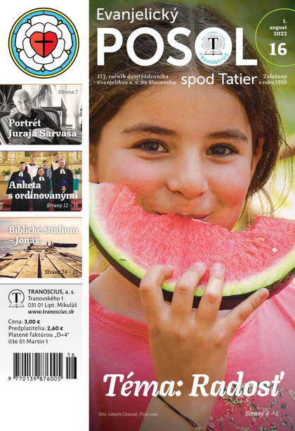 E-magazín Evanjelický posol spod Tatier 16/2023 - TRANOSCIUS a.s.