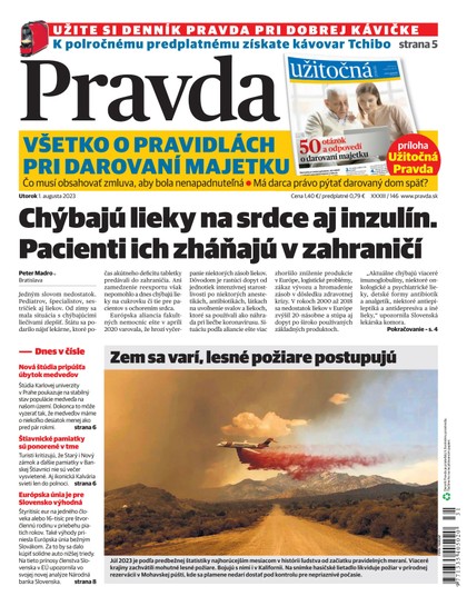 E-magazín Denník Pravda 1. 8. 2023 - OUR MEDIA SR a. s.