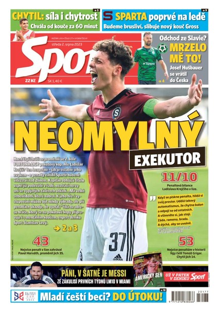 E-magazín Sport - 2.8.2023 - CZECH NEWS CENTER a. s.