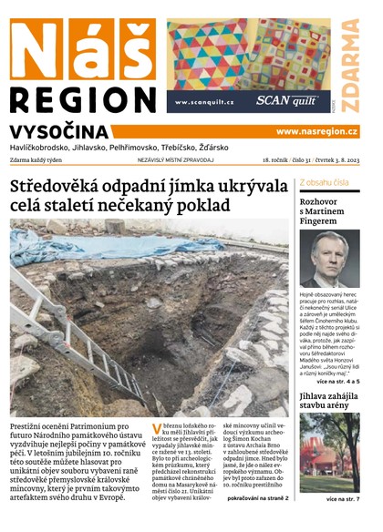 E-magazín Náš Region - Vysočina 31/2023 - A 11 s.r.o.