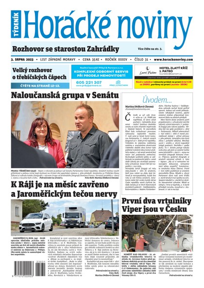E-magazín Horácké noviny 31/2023 - Horácké noviny