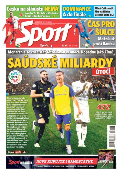 E-magazín Sport - 5.8.2023 - CZECH NEWS CENTER a. s.