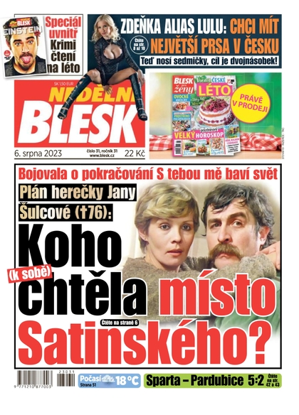 E-magazín Nedělní Blesk - 6.8.2023 - CZECH NEWS CENTER a. s.