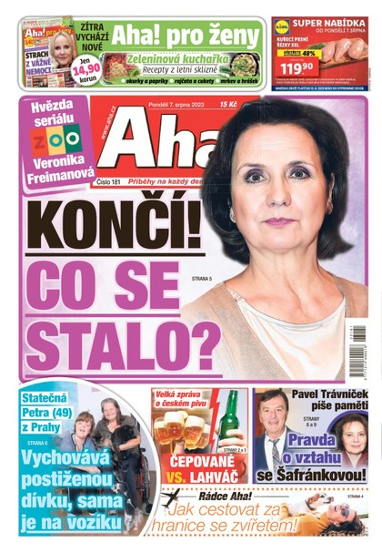 E-magazín AHA! - 7.8.2023 - CZECH NEWS CENTER a. s.