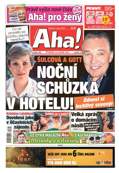 E-magazín AHA! - 9.8.2023 - CZECH NEWS CENTER a. s.