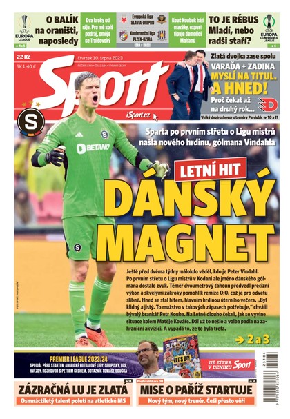 E-magazín Sport - 10.8.2023 - CZECH NEWS CENTER a. s.