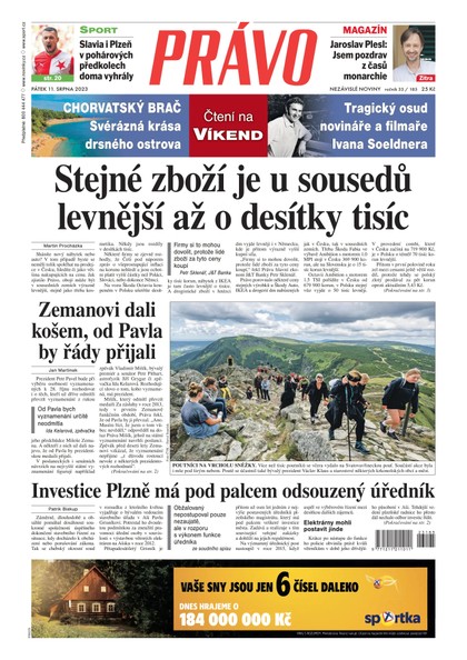 E-magazín Deník Právo - 11.8.2023 - Borgis, a.s.