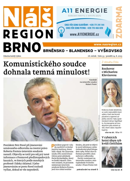 E-magazín Náš Region - Brno 33/2023 - A 11 s.r.o.