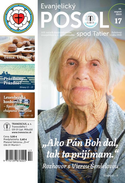 E-magazín Evanjelický posol spod Tatier 17/2023 - TRANOSCIUS a.s.