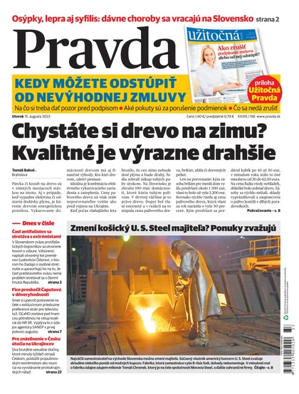 E-magazín Denník Pravda 15. 08. 2023 - OUR MEDIA SR a. s.
