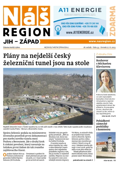 E-magazín Náš Region - Jih 33/2023 - A 11 s.r.o.