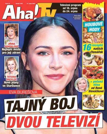 E-magazín AHA! Tv - 17.8.2023 - CZECH NEWS CENTER a. s.