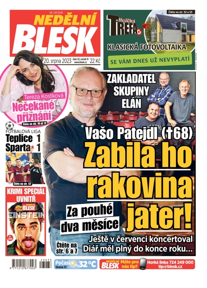 E-magazín Nedělní Blesk - 20.8.2023 - CZECH NEWS CENTER a. s.