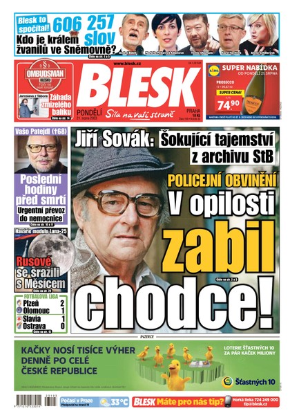 E-magazín Blesk - 21.8.2023 - CZECH NEWS CENTER a. s.