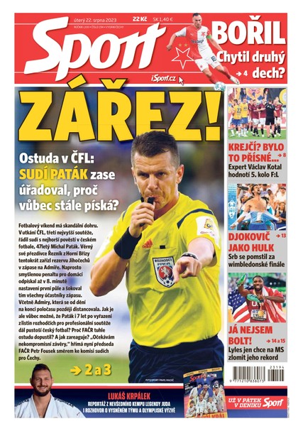 E-magazín Sport - 22.8.2023 - CZECH NEWS CENTER a. s.
