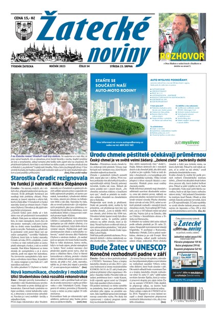 E-magazín Žatecké noviny 34/23 - Ohře Media