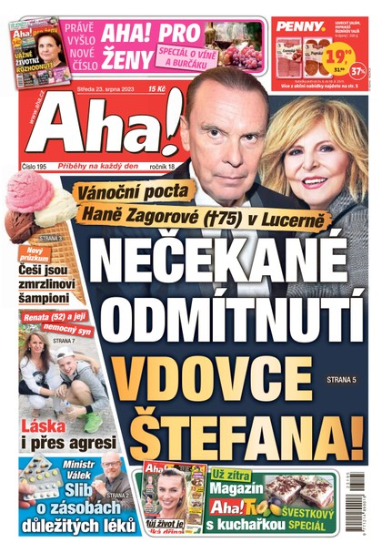 E-magazín AHA! - 23.8.2023 - CZECH NEWS CENTER a. s.