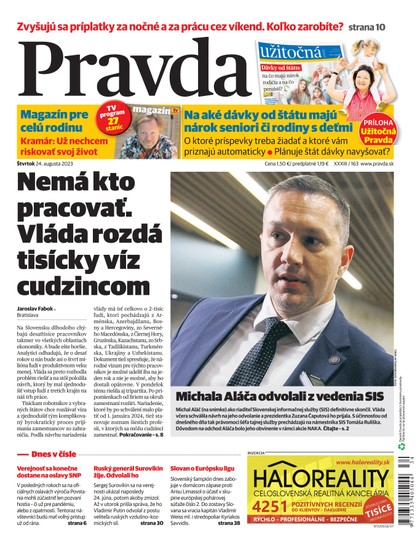 E-magazín Denník Pravda 24. 08. 2023 - OUR MEDIA SR a. s.
