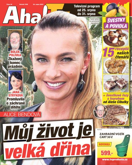 E-magazín AHA! Tv - 24.8.2023 - CZECH NEWS CENTER a. s.