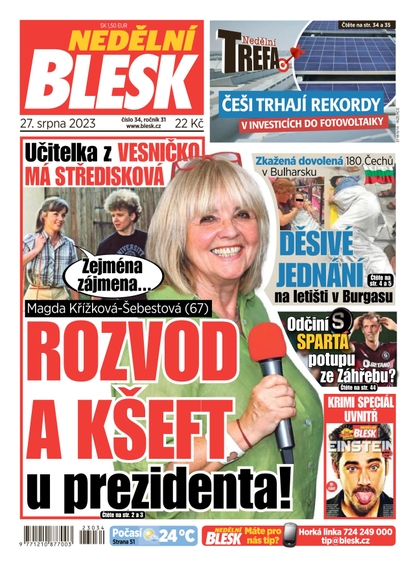 E-magazín Nedělní Blesk - 27.8.2023 - CZECH NEWS CENTER a. s.