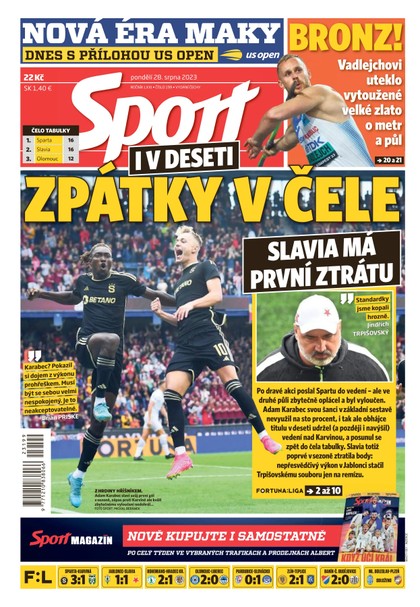 E-magazín Sport - 28.8.2023 - CZECH NEWS CENTER a. s.