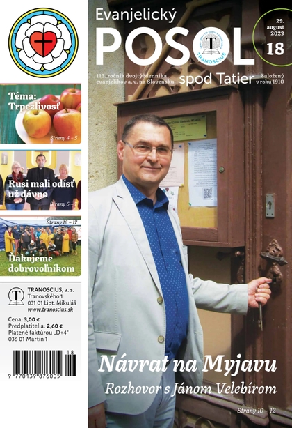 E-magazín Evanjelický posol spod Tatier 18/2023 - TRANOSCIUS a.s.