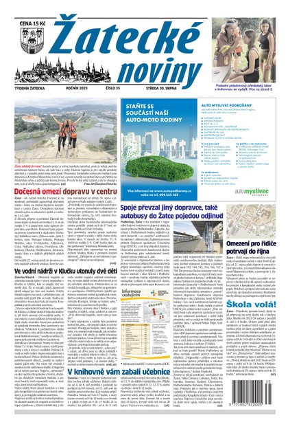 E-magazín Žatecké noviny 35/23 - Ohře Media