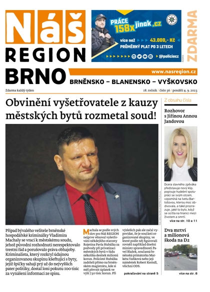 E-magazín Náš Region - Brno 36/2023 - A 11 s.r.o.