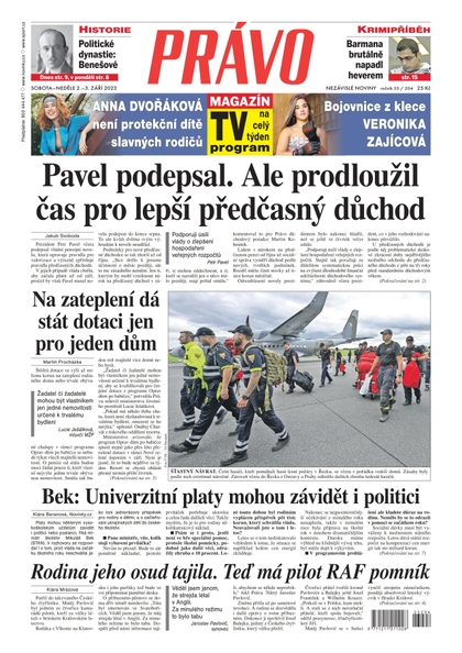 E-magazín Deník Právo - 2.9.2023 - Borgis, a.s.