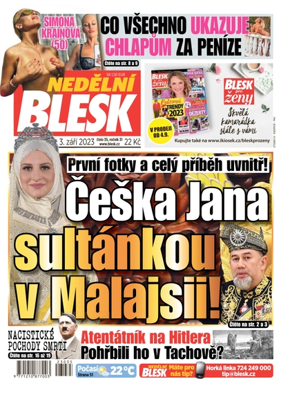 E-magazín Nedělní Blesk - 3.9.2023 - CZECH NEWS CENTER a. s.