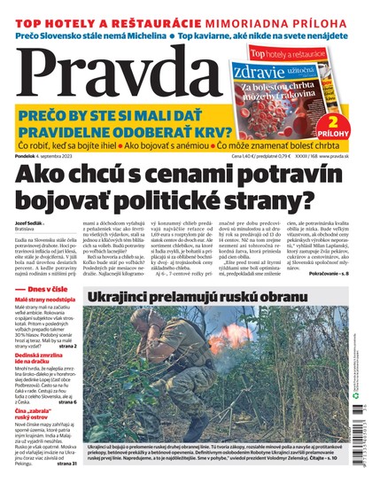 E-magazín Denník Pravda 4. 9. 2023 - OUR MEDIA SR a. s.