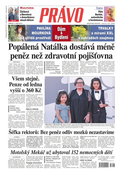 E-magazín Deník Právo - 6.9.2023 - Borgis, a.s.