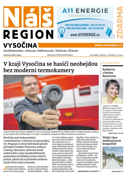 E-magazín Náš Region - Vysočina 36/2023 - A 11 s.r.o.