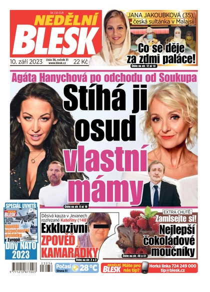 E-magazín Nedělní Blesk - 10.9.2023 - CZECH NEWS CENTER a. s.