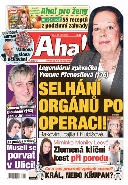 E-magazín AHA! - 12.9.2023 - CZECH NEWS CENTER a. s.