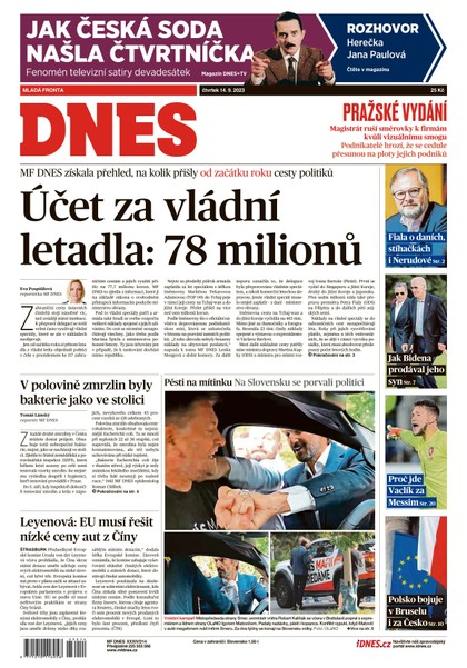 E-magazín MF DNES - 14.9.2023 - MAFRA, a.s.