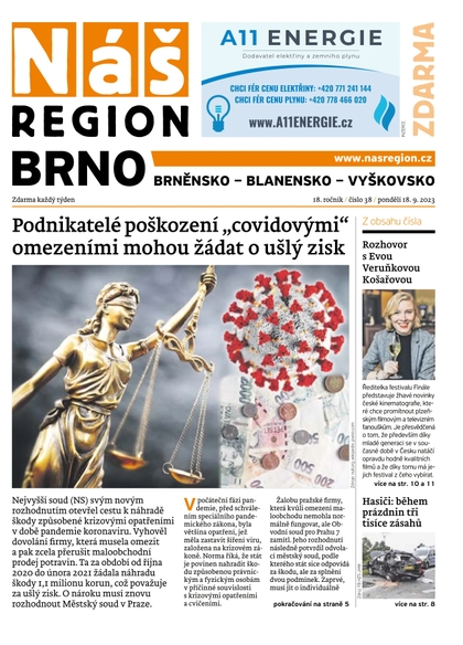 E-magazín Náš Region - Brno 38/2023 - A 11 s.r.o.