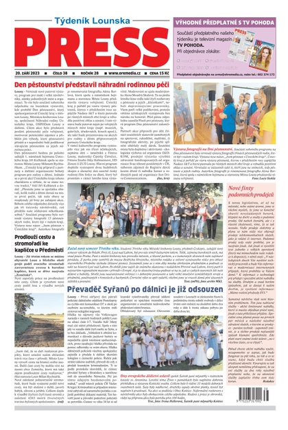 E-magazín Lounský Press 38/23 - Ohře Media
