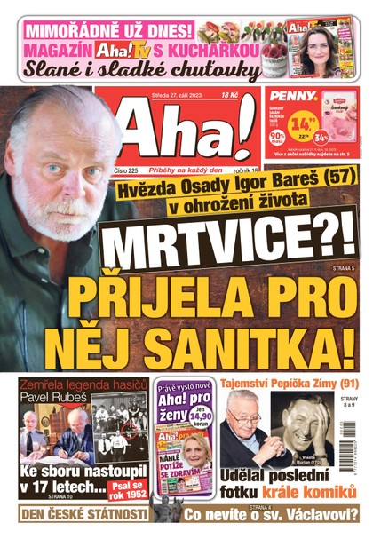 E-magazín AHA! - 27.9.2023 - CZECH NEWS CENTER a. s.