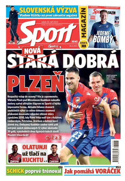E-magazín Sport - 29.9.2023 - CZECH NEWS CENTER a. s.