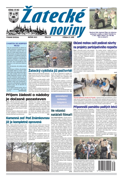 E-magazín Žatecké noviny 39/23 - Ohře Media