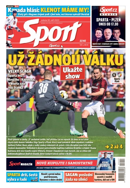 E-magazín Sport - 30.9.2023 - CZECH NEWS CENTER a. s.