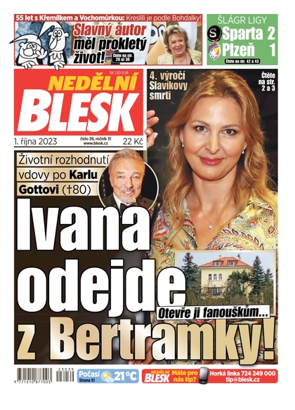 E-magazín Nedělní Blesk - 1.10.2023 - CZECH NEWS CENTER a. s.
