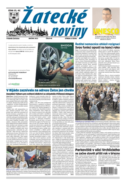 E-magazín Žatecké noviny 40/23 - Ohře Media